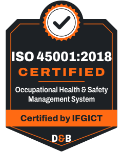 ISO 45001:2018 Certified – Occupational Health & Safety Management System – certified by IFGICT